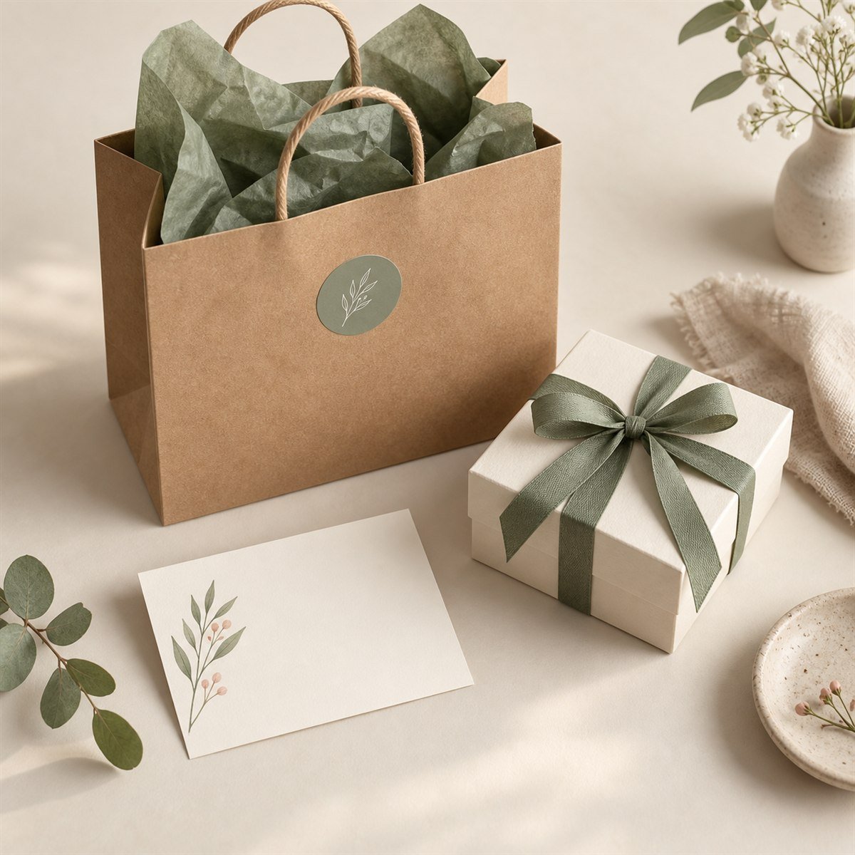 Thank-you packaging details for your brand